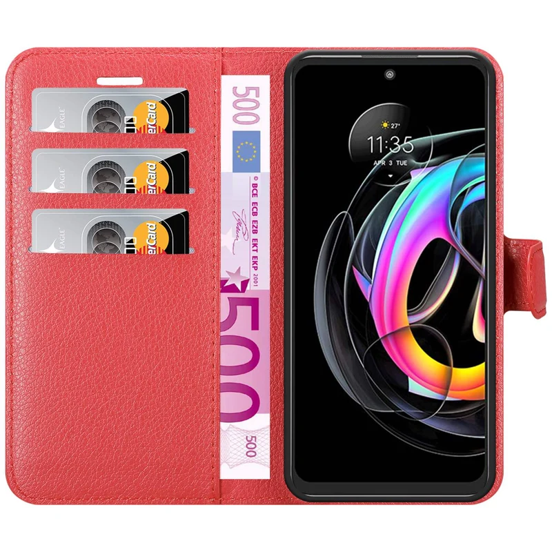Cadorabo Hülle kompatibel mit Motorola EDGE 20 LITE / FUSION Schutzhülle mit Magnetverschluss, Standfunktion und Kartenfach