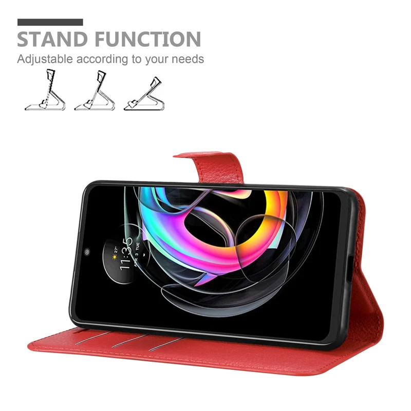 Cadorabo Hülle kompatibel mit Motorola EDGE 20 LITE / FUSION Schutzhülle mit Magnetverschluss, Standfunktion und Kartenfach