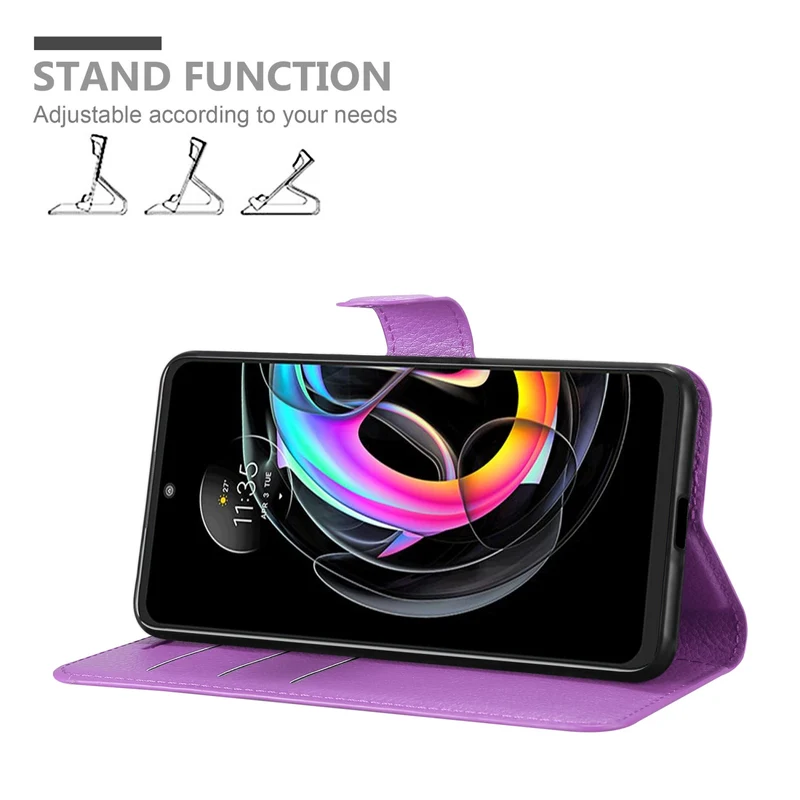 Cadorabo Hülle kompatibel mit Motorola EDGE 20 LITE / FUSION Schutzhülle mit Magnetverschluss, Standfunktion und Kartenfach