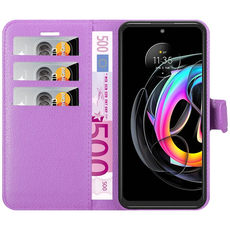 Cadorabo Hülle kompatibel mit Motorola EDGE 20 LITE / FUSION Schutzhülle mit Magnetverschluss, Standfunktion und Kartenfach