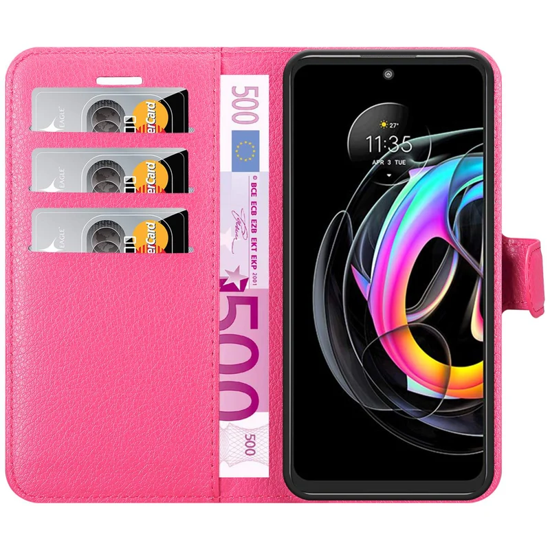 Cadorabo Hülle kompatibel mit Motorola EDGE 20 LITE / FUSION Schutzhülle mit Magnetverschluss, Standfunktion und Kartenfach