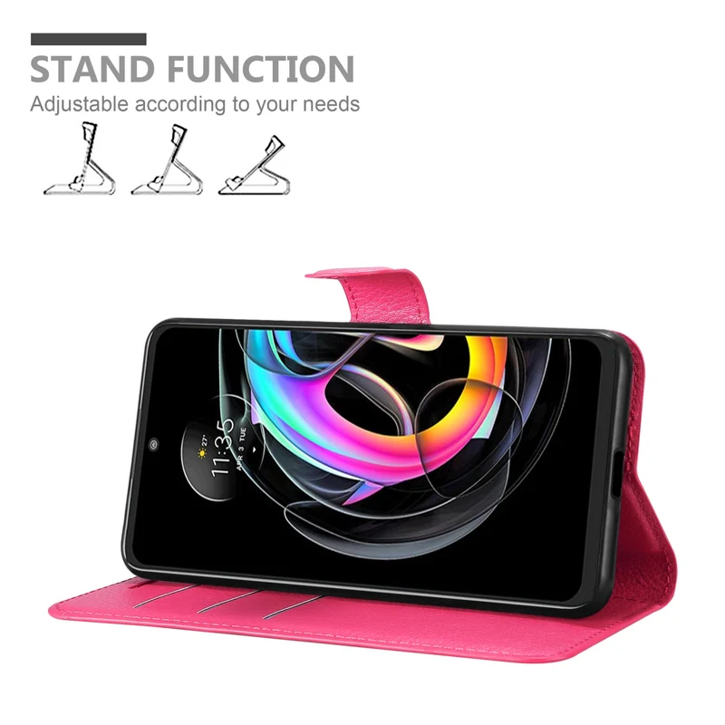 Cadorabo Hülle kompatibel mit Motorola EDGE 20 LITE / FUSION Schutzhülle mit Magnetverschluss, Standfunktion und Kartenfach