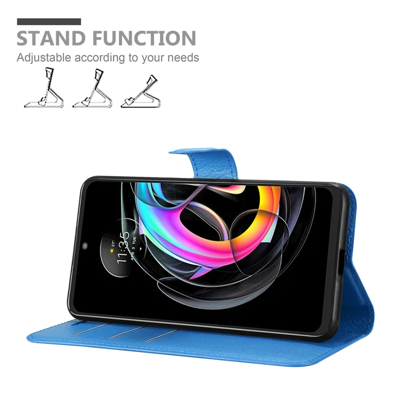 Cadorabo Hülle kompatibel mit Motorola EDGE 20 LITE / FUSION Schutzhülle mit Magnetverschluss, Standfunktion und Kartenfach