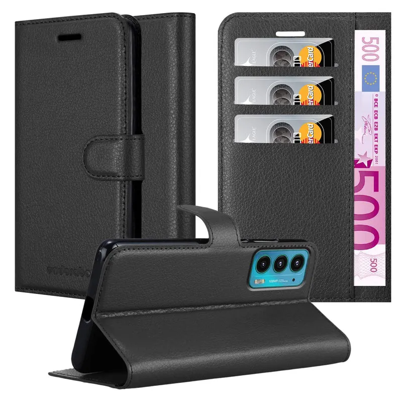 Cadorabo Hülle kompatibel mit Motorola EDGE 20 Schutzhülle mit Magnetverschluss, Standfunktion und Kartenfach