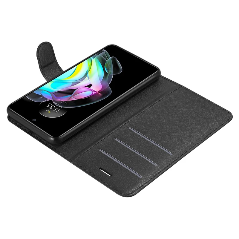 Cadorabo Hülle kompatibel mit Motorola EDGE 20 Schutzhülle mit Magnetverschluss, Standfunktion und Kartenfach