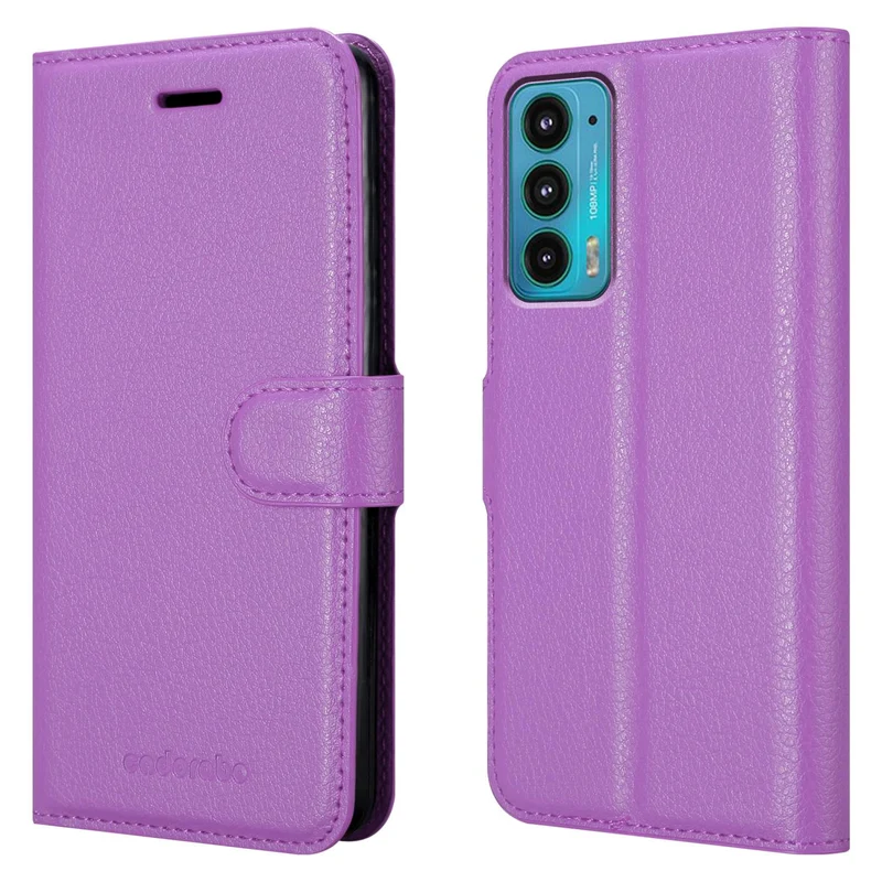 Cadorabo Hülle kompatibel mit Motorola EDGE 20 Schutzhülle mit Magnetverschluss, Standfunktion und Kartenfach