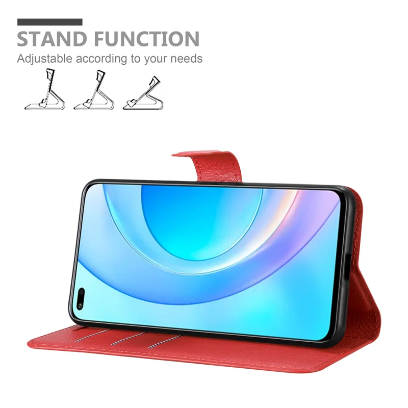 Cadorabo Hülle kompatibel mit Honor 50 LITE Schutzhülle mit Magnetverschluss, Standfunktion und Kartenfach