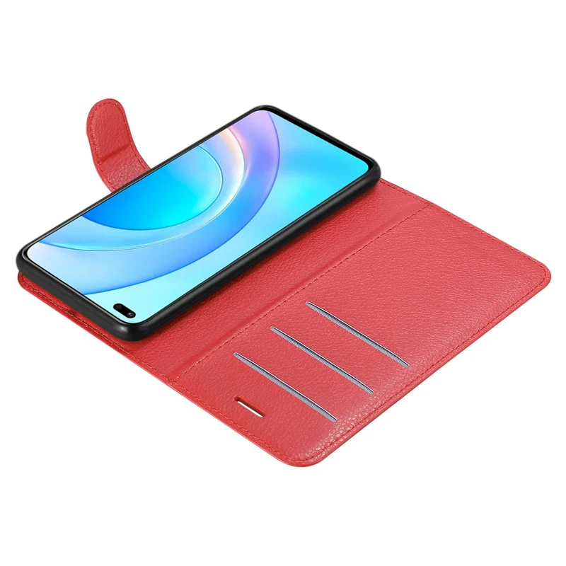 Cadorabo Hülle kompatibel mit Honor 50 LITE Schutzhülle mit Magnetverschluss, Standfunktion und Kartenfach