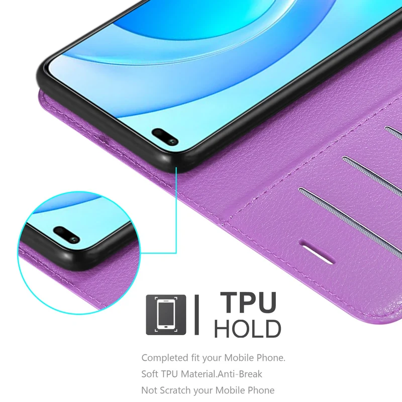 Cadorabo Hülle kompatibel mit Honor 50 LITE Schutzhülle mit Magnetverschluss, Standfunktion und Kartenfach