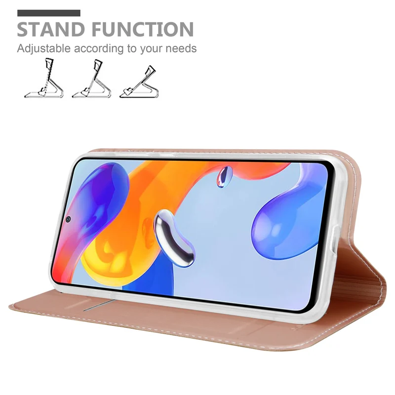 Cadorabo Hülle kompatibel mit Xiaomi RedMi NOTE 11 PRO 4G / 5G Schutzhülle mit Magnetverschluss, Standfunktion und Kartenfach