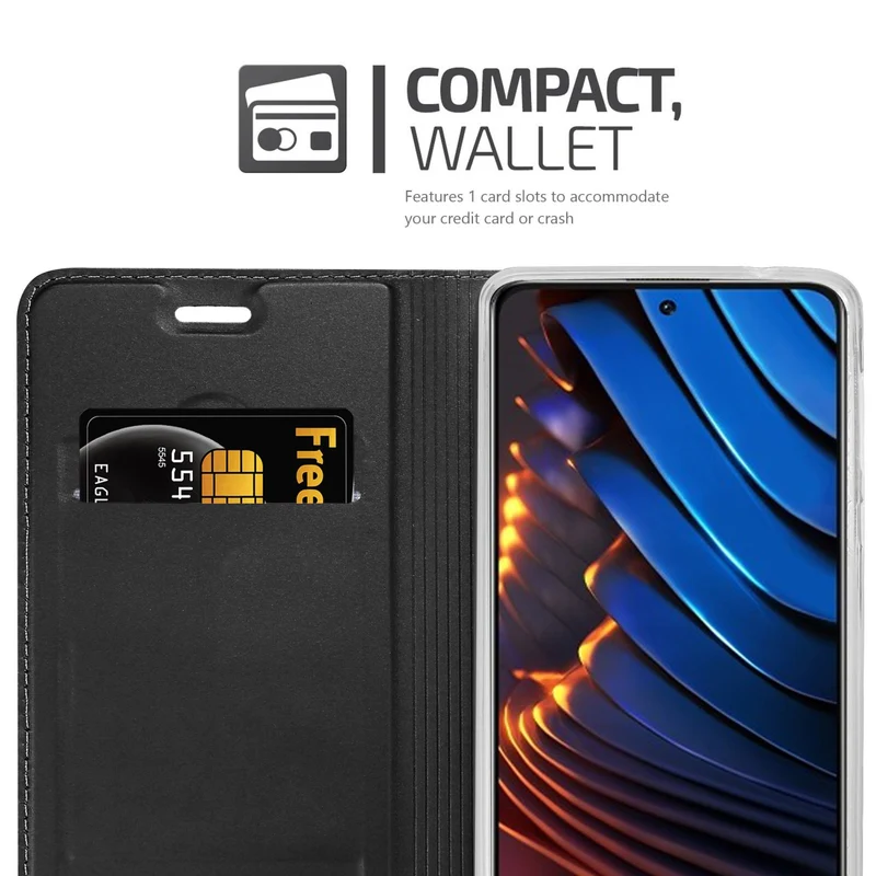 Cadorabo Hülle kompatibel mit Xiaomi POCO X3 GT Schutzhülle mit Magnetverschluss, Standfunktion und Kartenfach