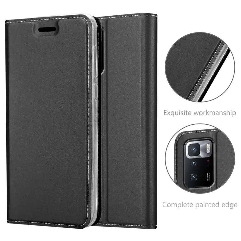 Cadorabo Hülle kompatibel mit Xiaomi POCO X3 GT Schutzhülle mit Magnetverschluss, Standfunktion und Kartenfach