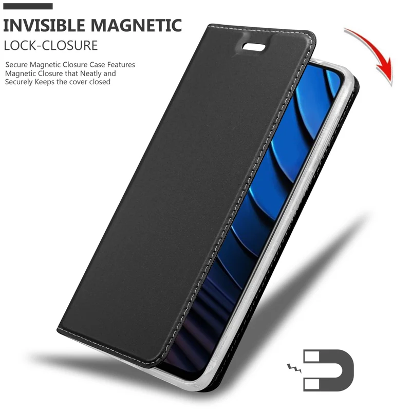 Cadorabo Hülle kompatibel mit Xiaomi POCO X3 GT Schutzhülle mit Magnetverschluss, Standfunktion und Kartenfach