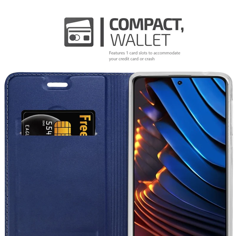 Cadorabo Hülle kompatibel mit Xiaomi POCO X3 GT Schutzhülle mit Magnetverschluss, Standfunktion und Kartenfach