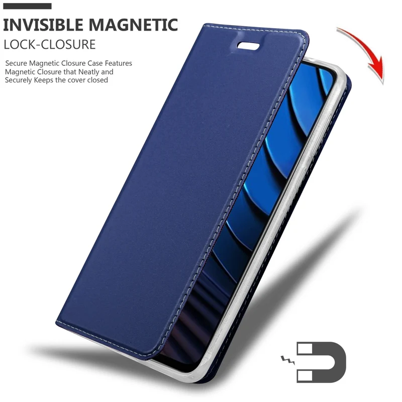 Cadorabo Hülle kompatibel mit Xiaomi POCO X3 GT Schutzhülle mit Magnetverschluss, Standfunktion und Kartenfach