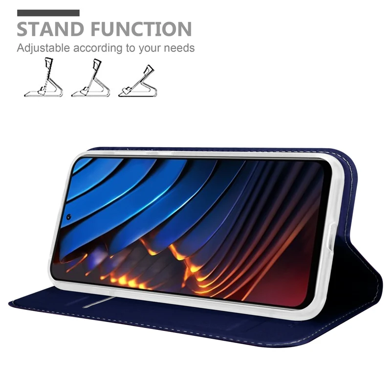 Cadorabo Hülle kompatibel mit Xiaomi POCO X3 GT Schutzhülle mit Magnetverschluss, Standfunktion und Kartenfach