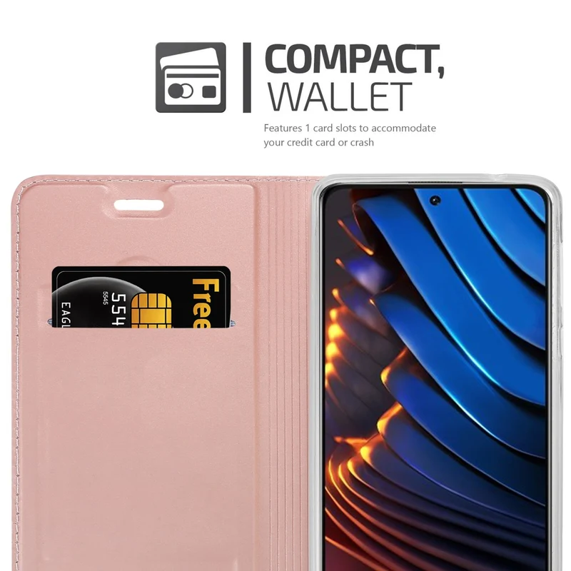 Cadorabo Hülle kompatibel mit Xiaomi POCO X3 GT Schutzhülle mit Magnetverschluss, Standfunktion und Kartenfach