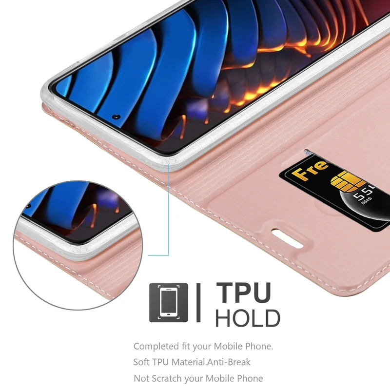 Cadorabo Hülle kompatibel mit Xiaomi POCO X3 GT Schutzhülle mit Magnetverschluss, Standfunktion und Kartenfach