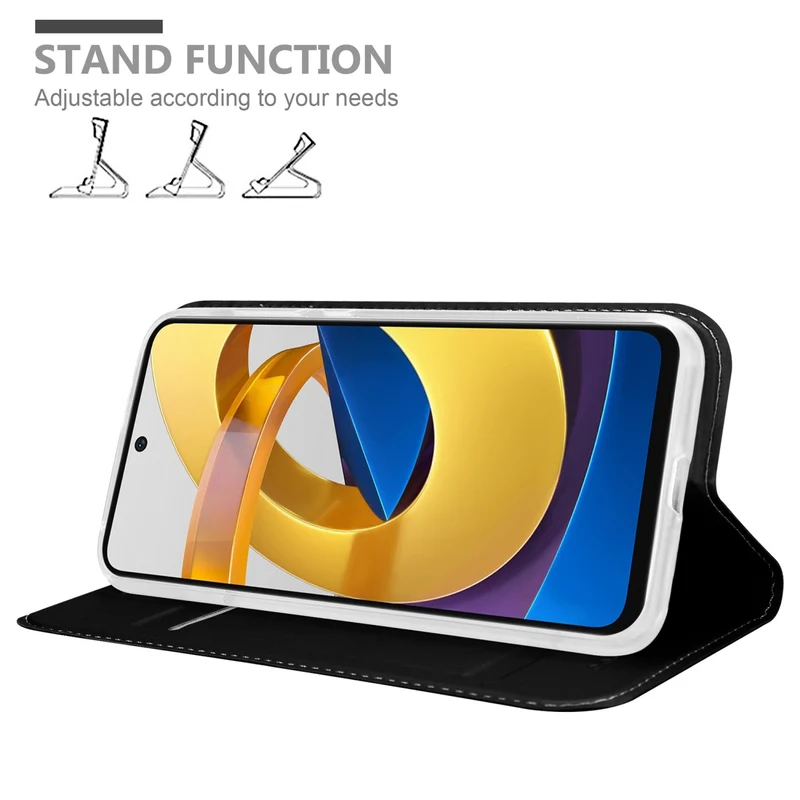 Cadorabo Hülle kompatibel mit Xiaomi POCO M4 PRO 5G Schutzhülle mit Magnetverschluss, Standfunktion und Kartenfach