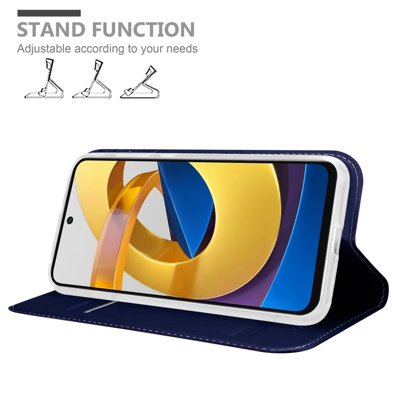 Cadorabo Hülle kompatibel mit Xiaomi POCO M4 PRO 5G Schutzhülle mit Magnetverschluss, Standfunktion und Kartenfach