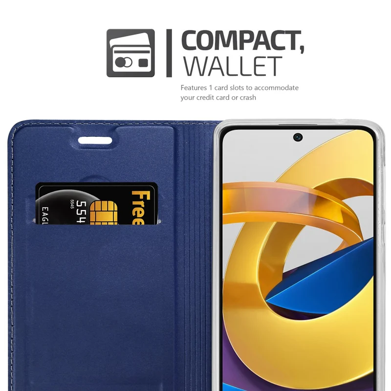 Cadorabo Hülle kompatibel mit Xiaomi POCO M4 PRO 5G Schutzhülle mit Magnetverschluss, Standfunktion und Kartenfach