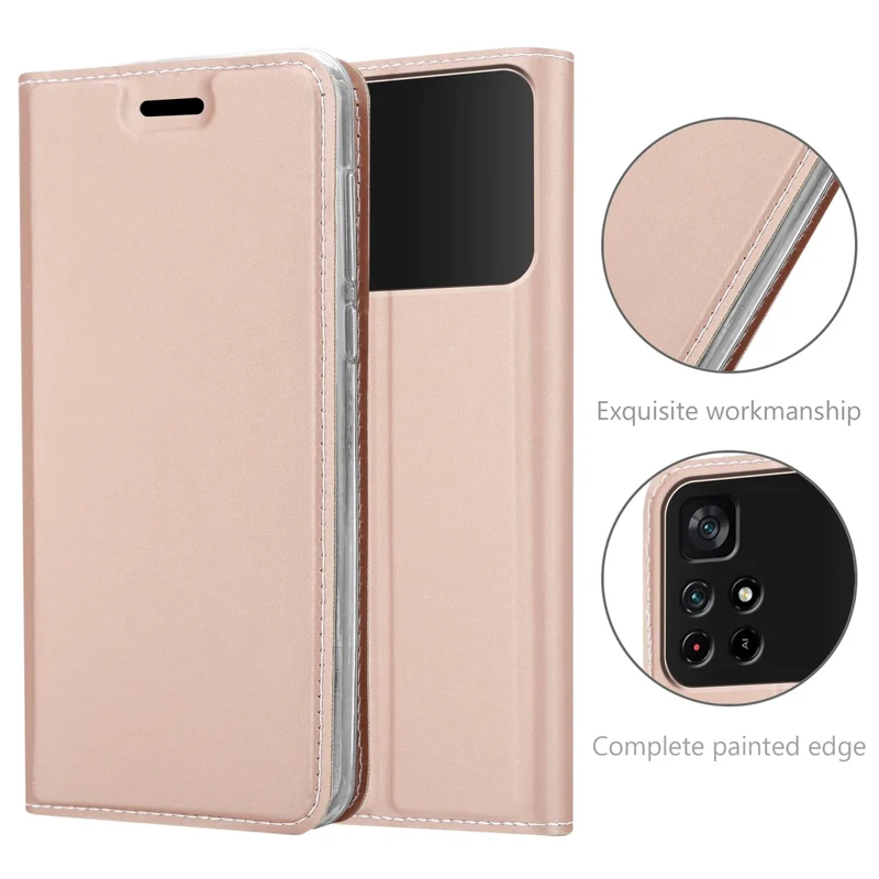 Cadorabo Hülle kompatibel mit Xiaomi POCO M4 PRO 5G Schutzhülle mit Magnetverschluss, Standfunktion und Kartenfach