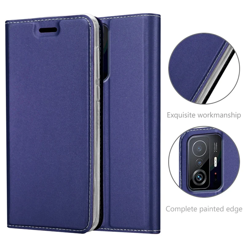 Cadorabo Hülle kompatibel mit Xiaomi 11T / 11T PRO Schutzhülle mit Magnetverschluss, Standfunktion und Kartenfach