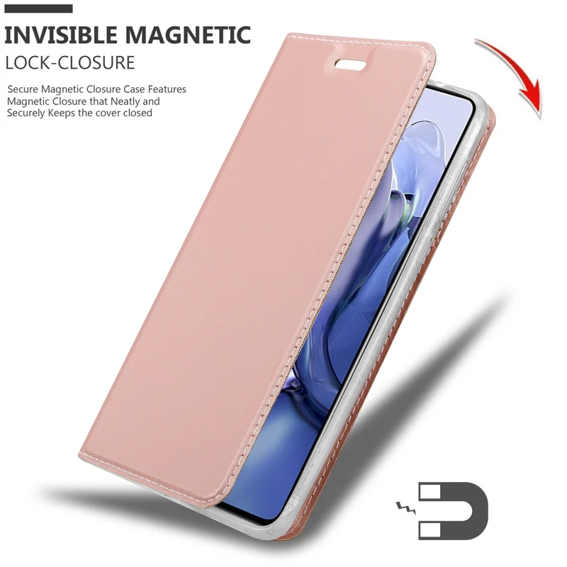 Cadorabo Hülle kompatibel mit Xiaomi 11T / 11T PRO Schutzhülle mit Magnetverschluss, Standfunktion und Kartenfach