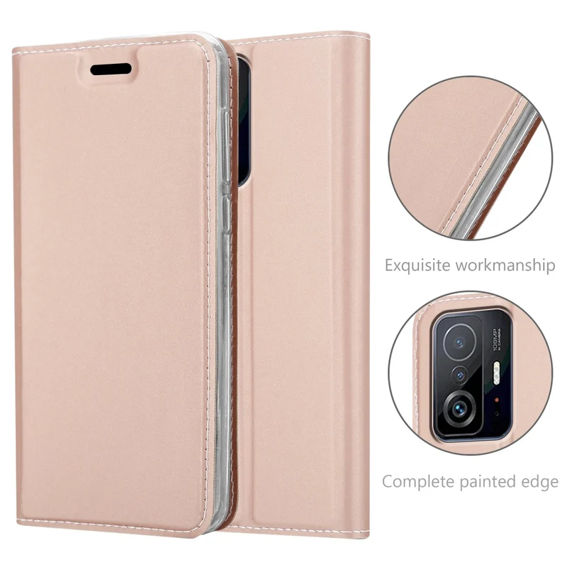 Cadorabo Hülle kompatibel mit Xiaomi 11T / 11T PRO Schutzhülle mit Magnetverschluss, Standfunktion und Kartenfach