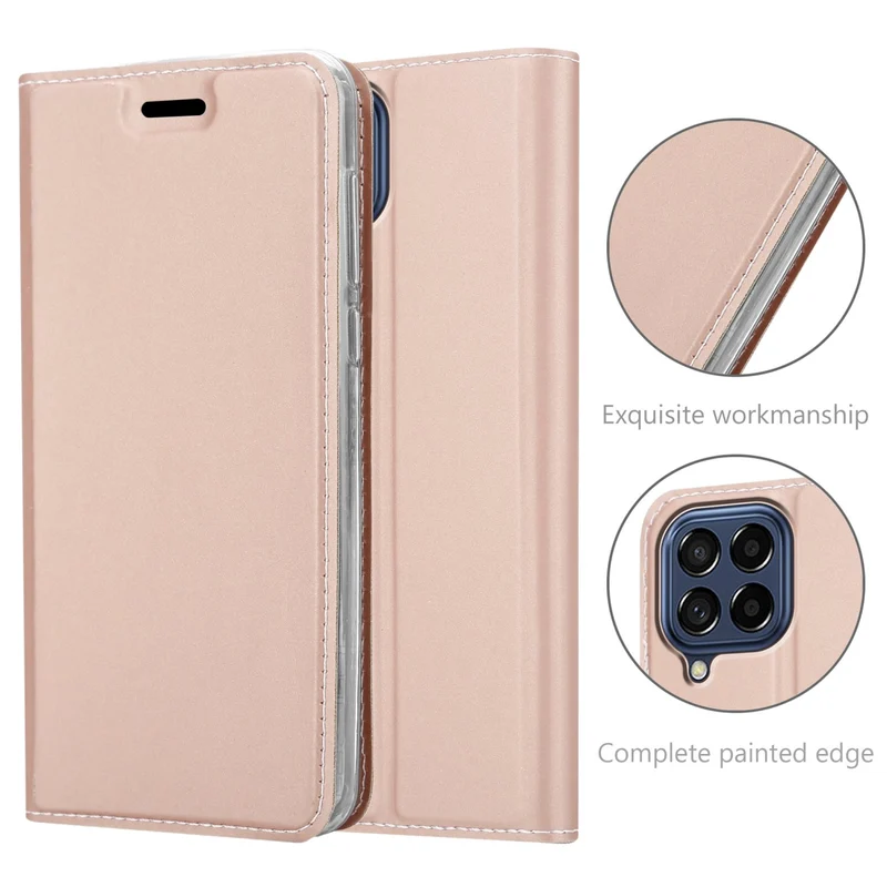 Cadorabo Hülle kompatibel mit Samsung Galaxy M53 5G Schutzhülle mit Magnetverschluss, Standfunktion und Kartenfach
