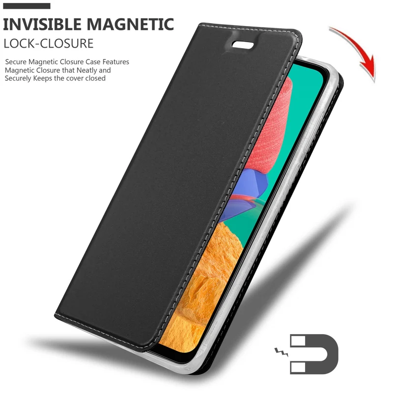 Cadorabo Hülle kompatibel mit Samsung Galaxy M33 5G Schutzhülle mit Magnetverschluss, Standfunktion und Kartenfach
