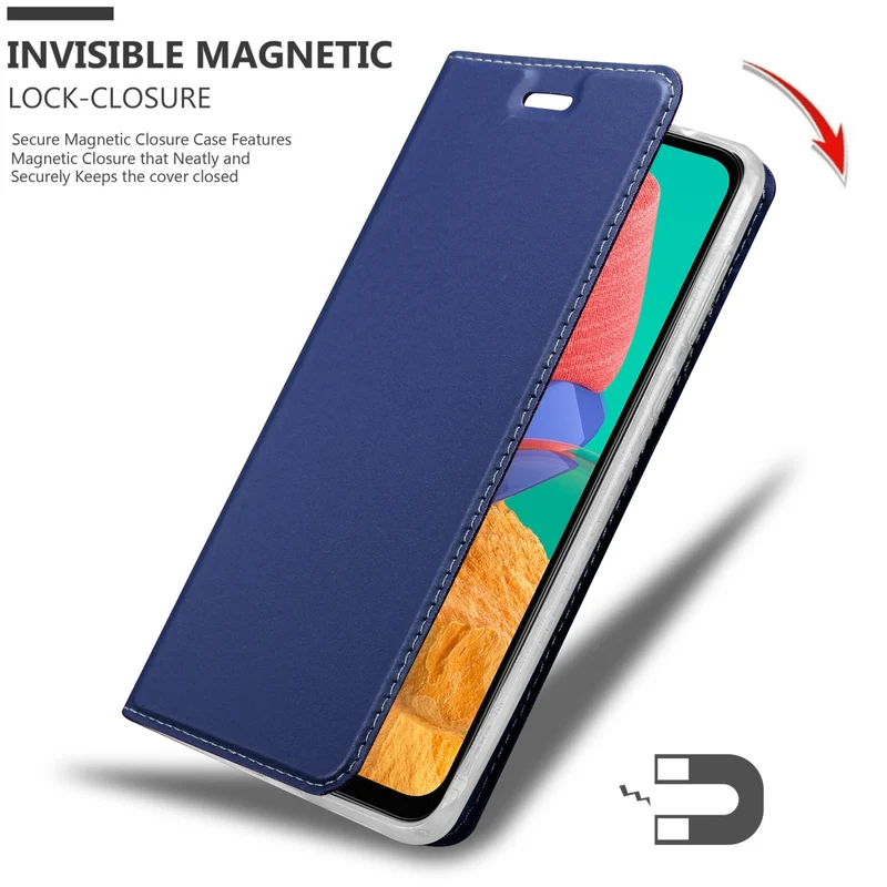 Cadorabo Hülle kompatibel mit Samsung Galaxy M33 5G Schutzhülle mit Magnetverschluss, Standfunktion und Kartenfach