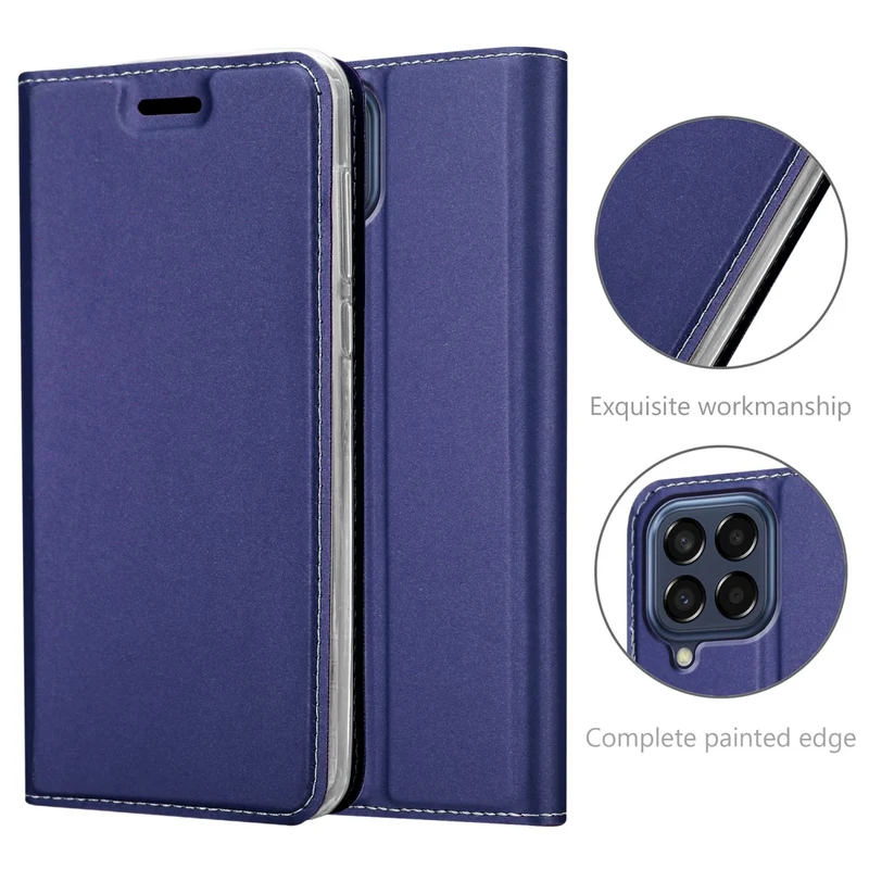 Cadorabo Hülle kompatibel mit Samsung Galaxy M33 5G Schutzhülle mit Magnetverschluss, Standfunktion und Kartenfach
