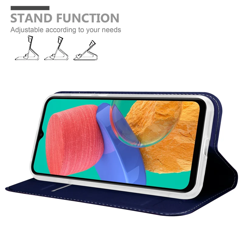 Cadorabo Hülle kompatibel mit Samsung Galaxy M33 5G Schutzhülle mit Magnetverschluss, Standfunktion und Kartenfach