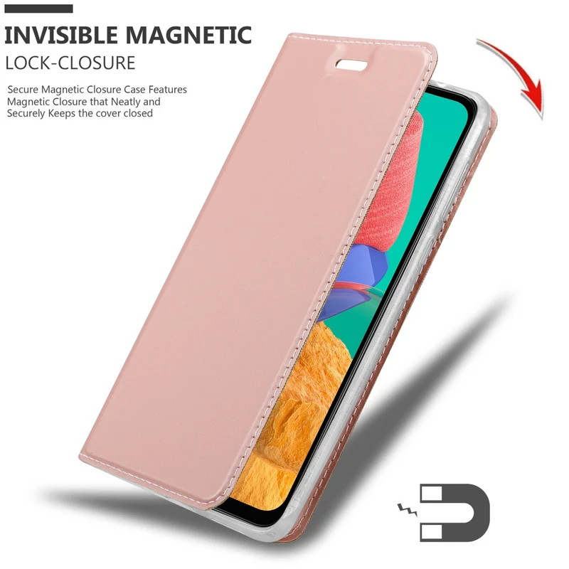 Cadorabo Hülle kompatibel mit Samsung Galaxy M33 5G Schutzhülle mit Magnetverschluss, Standfunktion und Kartenfach