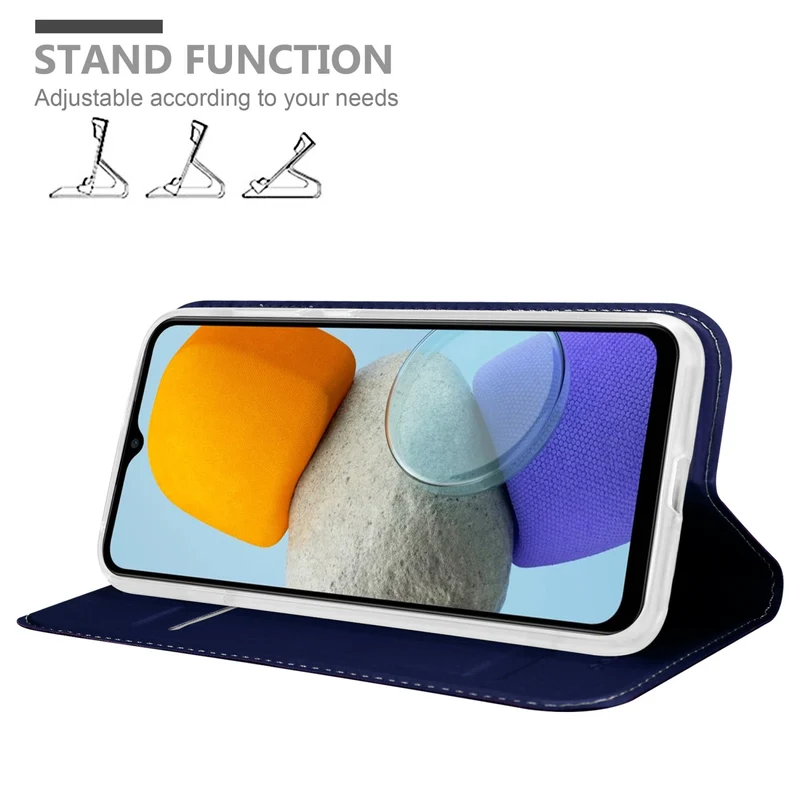 Cadorabo Hülle kompatibel mit Samsung Galaxy M23 5G Schutzhülle mit Magnetverschluss, Standfunktion und Kartenfach