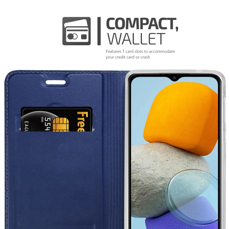 Cadorabo Hülle kompatibel mit Samsung Galaxy M23 5G Schutzhülle mit Magnetverschluss, Standfunktion und Kartenfach