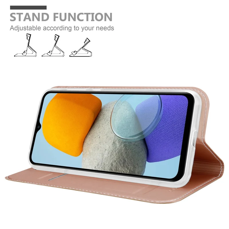 Cadorabo Hülle kompatibel mit Samsung Galaxy M23 5G Schutzhülle mit Magnetverschluss, Standfunktion und Kartenfach