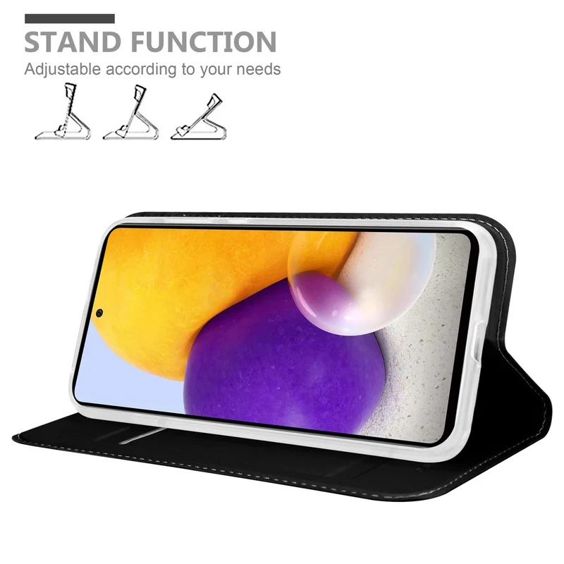 Cadorabo Hülle kompatibel mit Samsung Galaxy A73 5G Schutzhülle mit Magnetverschluss, Standfunktion und Kartenfach