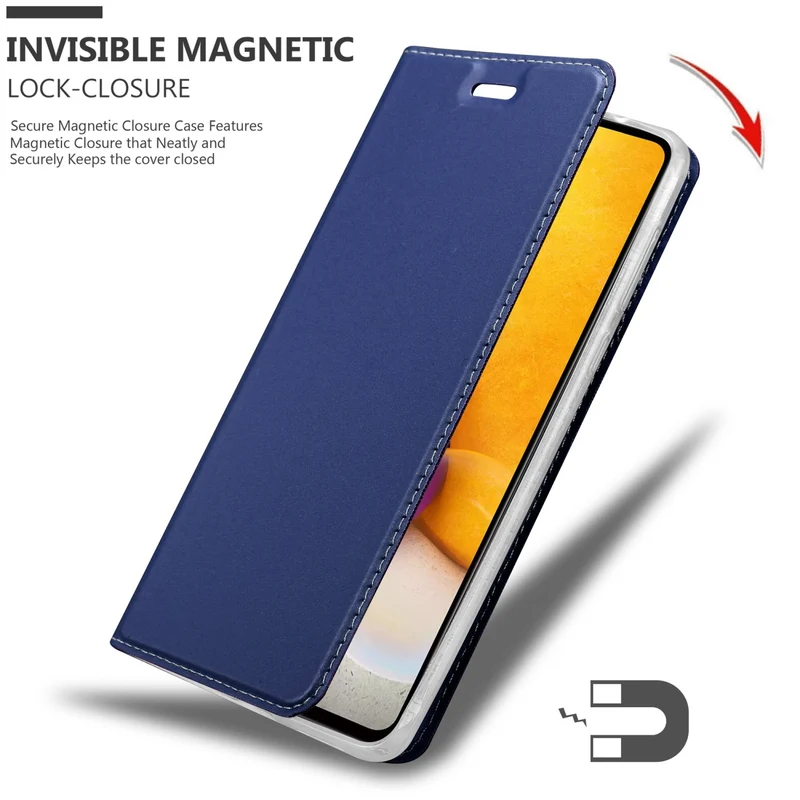 Cadorabo Hülle kompatibel mit Samsung Galaxy A73 5G Schutzhülle mit Magnetverschluss, Standfunktion und Kartenfach