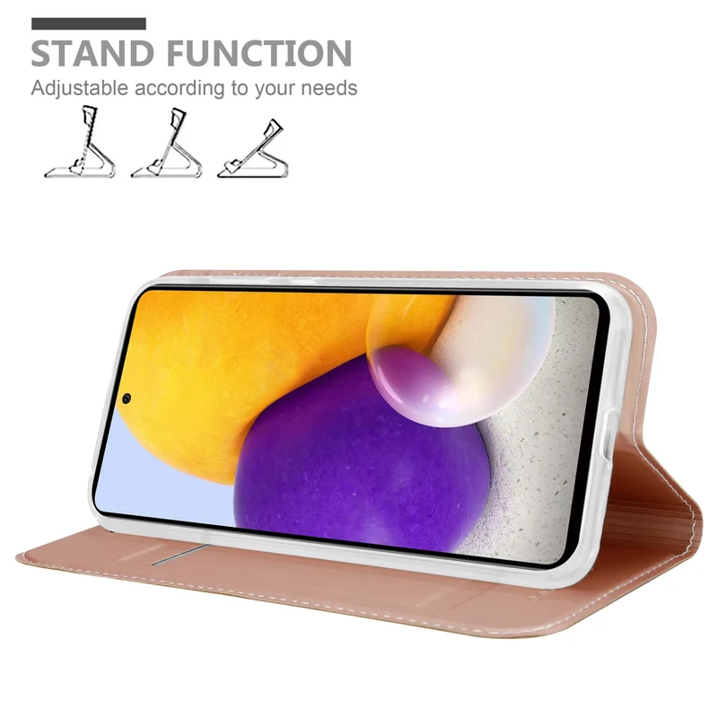 Cadorabo Hülle kompatibel mit Samsung Galaxy A73 5G Schutzhülle mit Magnetverschluss, Standfunktion und Kartenfach