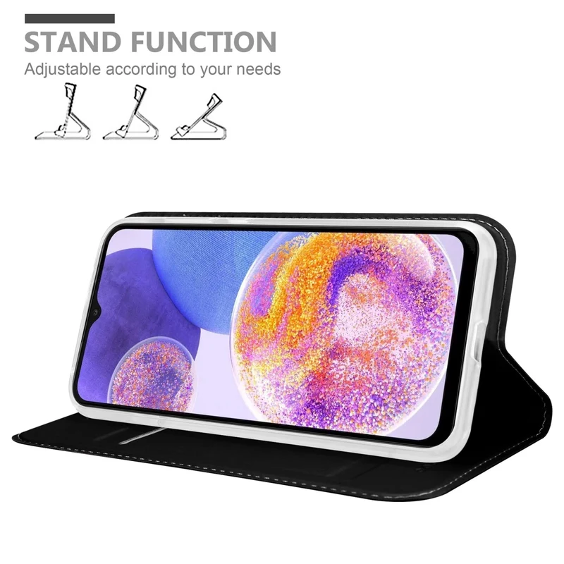 Cadorabo Hülle kompatibel mit Samsung Galaxy A23 4G Schutzhülle mit Magnetverschluss, Standfunktion und Kartenfach