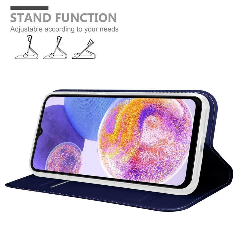 Cadorabo Hülle kompatibel mit Samsung Galaxy A23 4G Schutzhülle mit Magnetverschluss, Standfunktion und Kartenfach