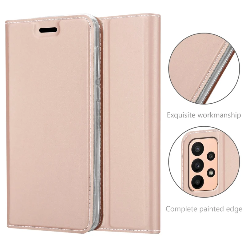 Cadorabo Hülle kompatibel mit Samsung Galaxy A23 4G Schutzhülle mit Magnetverschluss, Standfunktion und Kartenfach