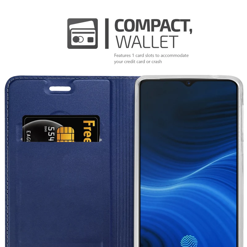 Cadorabo Hülle kompatibel mit Realme X2 PRO / Oppo Reno Ace Schutzhülle mit Magnetverschluss, Standfunktion und Kartenfach
