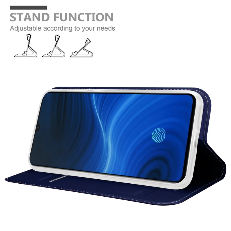 Cadorabo Hülle kompatibel mit Realme X2 PRO / Oppo Reno Ace Schutzhülle mit Magnetverschluss, Standfunktion und Kartenfach