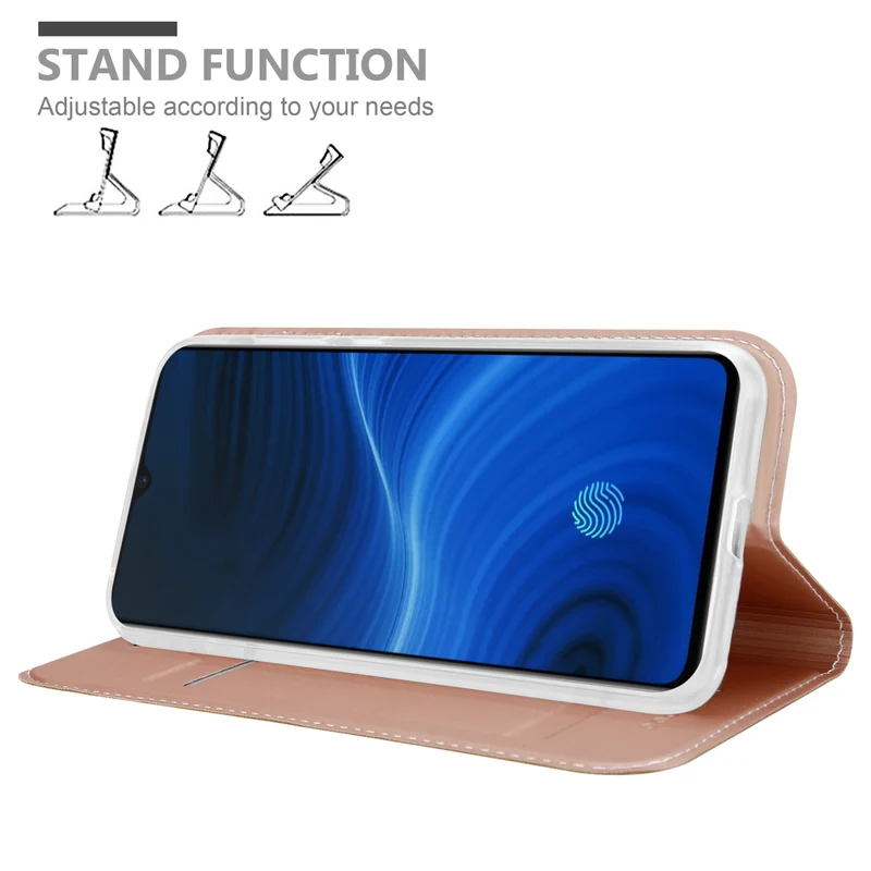 Cadorabo Hülle kompatibel mit Realme X2 PRO / Oppo Reno Ace Schutzhülle mit Magnetverschluss, Standfunktion und Kartenfach