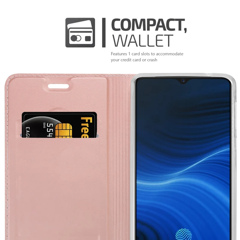 Cadorabo Hülle kompatibel mit Realme X2 PRO / Oppo Reno Ace Schutzhülle mit Magnetverschluss, Standfunktion und Kartenfach