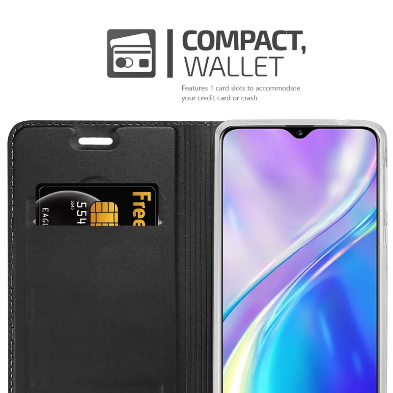 Cadorabo Hülle kompatibel mit Realme X2 / XT / Oppo K5 Schutzhülle mit Magnetverschluss, Standfunktion und Kartenfach
