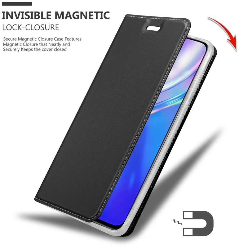 Cadorabo Hülle kompatibel mit Realme X2 / XT / Oppo K5 Schutzhülle mit Magnetverschluss, Standfunktion und Kartenfach